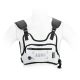 Sports bag on chest for mobile phone / keys ( 4,5" - 6,5" ) white