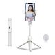 Selfie stick LED  tripod + remote control white SSTR-20