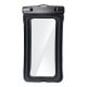 Waterproof bag for mobile phone with plastic closing AIRBAG black