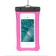 Waterproof bag for mobile phone with plastic closing AIRBAG rose pink