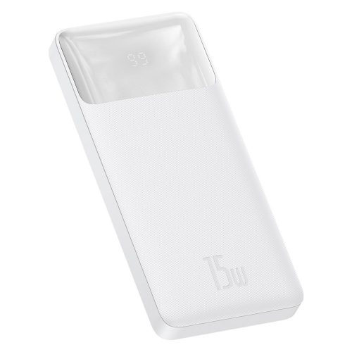 BASEUS powerbank 10 000 mAh + cable USB A do Micro USB PD QC3.0 3A 15W PPDML-I01 white