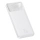 BASEUS powerbank 10 000 mAh + cable USB A do Micro USB PD QC3.0 3A 15W PPDML-I01 white