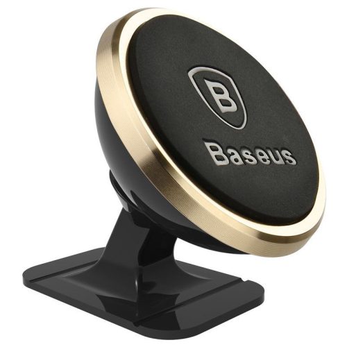 BASEUS magnetic car holder for console 360° SUCX140015 gold