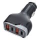 Car charger 2 x USB A + 2 x Type C PD QC3.0 6A 120W CC53-2A2C black