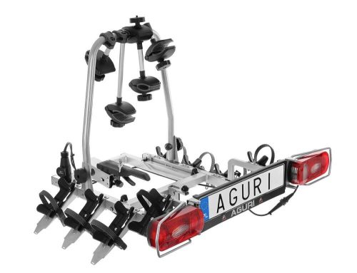 Aguri Cruiser ezüst (ÚJ!) 3 darabos kerékpártartó vonóhorogra