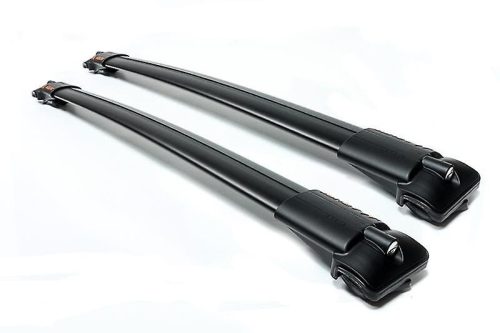 Aguri prestige S12 fekete alu tetőcsomagtarto tetőkorlatos autokhoz (51623)