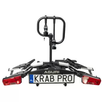  Aguri Krab PRO 2 darabos kerékpártartó vonóhorogra, ezüst (53018)