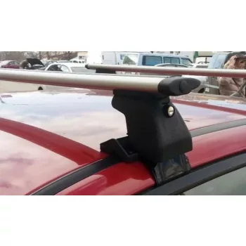   Amos D-2 szélzajmentes alumínium zárható tetőcsomagtartó normál tetős autókhoz