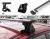 Amos D-3 szélzajmentes alumínium zárható tetőcsomagtartó normál tetős autókhoz