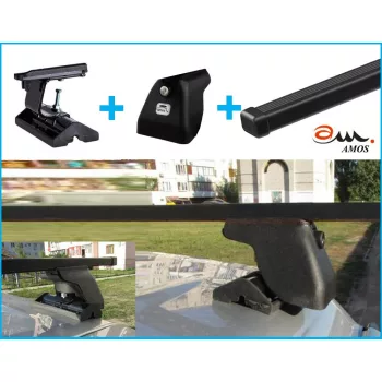   Amos Vivaro acél zárható tetőcsomagtartó fixpontos autókhoz