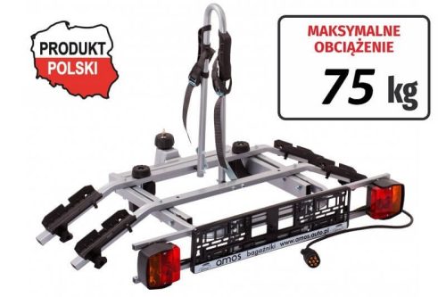 Amos Tytan Plus 2 darabos kerekpartarto vonohorogra zarhato 75 Kg (7635)