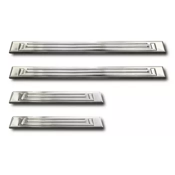   Avisa ezüst szatén acél küszöbvédő dombornyomott "Lines" (4 darabos) BYD SEAL U DM-i 2024->