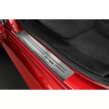  Avisa ezüst szatén acél küszöbvédő "Special Edition" (4 darabos) BMW X6 II F16 2014-2019