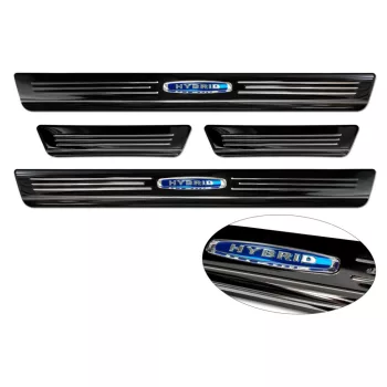   Avisa fekete tüköracél küszöbvédő blue "hybrid"(4 pcs) BMW X6 III G06 2019->