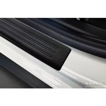   Avisa fekete matt acél küszöbvédő dombornyomott "Lines" (4 darabos) DACIA DUSTER III 2024->