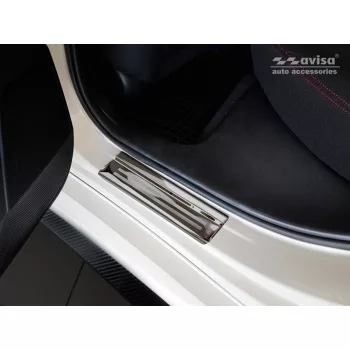   Avisa fekete tüköracél küszöbvédő "Sportline" (4 darabos) HONDA CIVIC X hatchback 5D 2017-2020, FL2020-2021