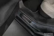 Avisa fekete acél küszöbvédő dombornyomott "Lines" (4 darabos) TESLA MODEL S liftback 2012-2016, FL 2016->