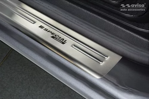 Avisa ezüst szatén acél küszöbvédő "Special Edition" (2 darabos) MERCEDES V Class W447/VITO III 2014->