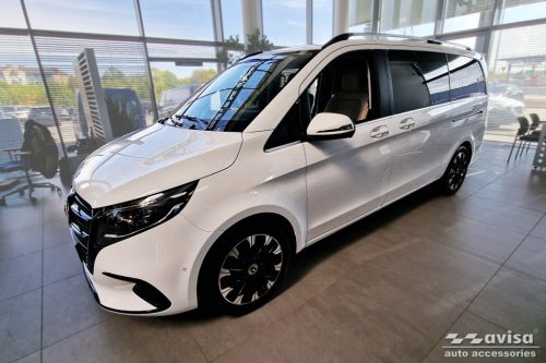 Avisa fekete matt 3 mm bordázott alumínium küszöbvédő mintás (2 darabos) MERCEDES V CLASS W447/VITO III 2014->