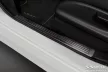 Avisa fekete acél belső küszöbvédő dombornyomott "Lines" (4 darabos) NISSAN LEAF II (2E1) 2017-2022, FL2022->