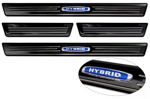 Avisa fekete tüköracél küszöbvédő "HYBRID" (4 darabos) OPEL ASTRA VI (L) HATCHBACK 2021->, OPEL ASTRA VI (L) SPORTS TOURER 2022->