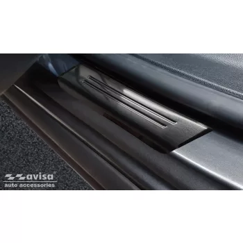   Avisa fekete acél küszöbvédő "Special Edition" (4 darabos) króm felirattal OPEL ZAFIRA C Tourer 2012-2016, FL2016-2019