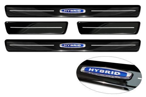 Avisa fekete tüköracél küszöbvédő "HYBRID" (4 darabos) XC60 II/R-Design 2017-2021, FL2021-2025, XC60 II Plug-In Hybrid 2019-2021, FL2021-2025 stb.