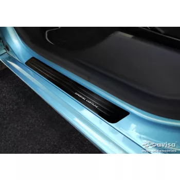   Avisa fekete acél küszöbvédő "Special Edition" (4 darabos) króm felirattal RENAULT ZOE hatchback 5D FL2019->