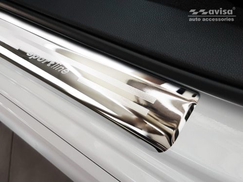 Avisa küszöbvédő "Sportline" engrave SUBARU IMPREZA V (GT) 5D FL2017->acél ezüst szatén