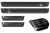 Avisa fekete acél küszöbvédő dombornyomott "Lines" (4 darabos) VOLKSWAGEN ID.7 2023->/ID.7 Tourer 2024->