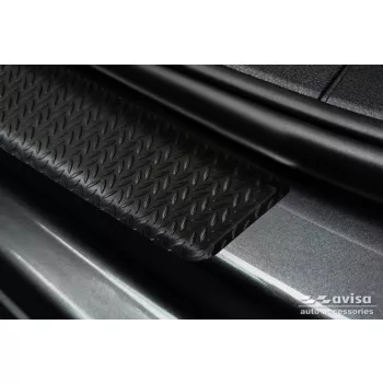   Avisa fekete matt 3 mm bordázott alumínium küszöbvédő mintás (2 darabos) CADDYCalifornia - CADDY Maxi CAL/CADDY Life - CADDY Maxi Life CADDY stb.