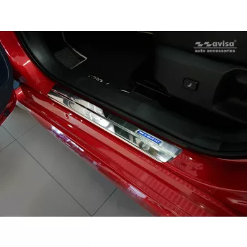   Avisa ezüst szatén acél küszöbvédő "HYBRID" (4 darabos) SWACE combi 2020->, COROLLA XII lim, touring sports, hb 5d 2018->stb.
