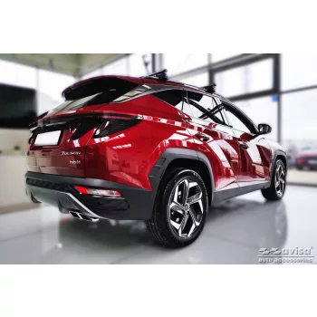   Avisa ezüst szatén acél küszöbvédő "Lines" (2 darabos, hátsó) HYUNDAI TUCSON IV 2020- 2024, FL.2024->/HYUNDAI TUCSON IV N-Line 2020-2024, FL.2024->