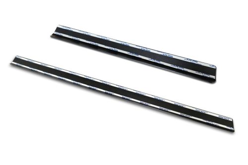 Avisa fekete matt 3 mm bordázott alumínium alsó küszöbvédő mintás (2 darabos) TRANSIT CUSTOM II/TOURNEO CUSTOM ii 2023->/E-TRANSIT CUSTOM II stb.