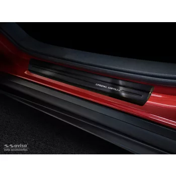   Avisa szálcsiszolt fekete acél küszöbvédő "Special Edition" (4 darabos) MAZDA CX-30 2019->