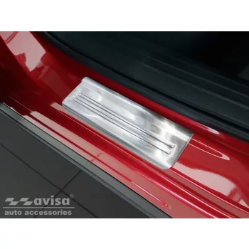   Avisa ezüst szatén acél küszöbvédő "Exclusive" új verzió (4 darabos) MAZDA CX-5 II 2017-2021, FL 2021->