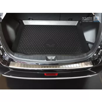   Avisa ezüst szatén acél lökhárítóvédő MITSUBISHI ASX crossover 2010-2015, FL2015-2016, FL2016-2017