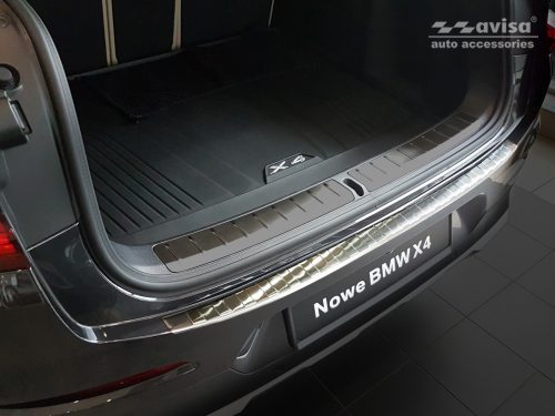 Avisa lökhárítóvédő BMW X4 II (GO2) 2018->acél ezüst szatén