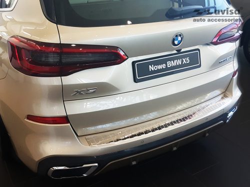 Avisa lökhárítóvédő BMW X5 IV G05 M-pakiet 2018->acél ezüst szatén