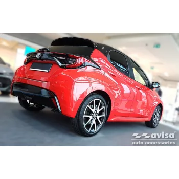   Avisa ezüst szatén acél lökhárítóvédő TOYOTA YARIS IV hatchback 5D/Hybrid 2020-2024 FL.2024->