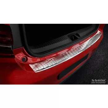   Avisa ezüst szatén acél lökhárítóvédő RENAULT CLIO V 5D 2019-2023 FL 2023->