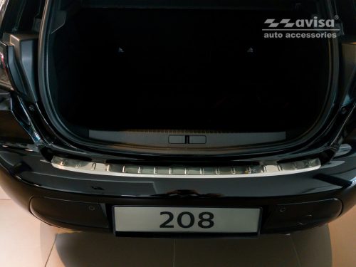 Avisa lökhárítóvédő PEUGEOT 208 II hatchback 5D 2019->acél ezüst szatén