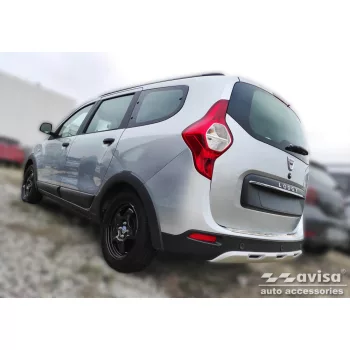   Avisa ezüst szatén acél lökhárítóvédő DACIA LODGY 2012-2017, FL2017->