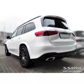   Avisa ezüst szatén acél lökhárítóvédő MERCEDES GLS II (X167) 2019-2023, FL 2023->/MERCEDES GLS II (X167) 63 AMG 2019-2023, FL 2023->