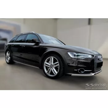   Avisa ezüst szatén acél lökhárítóvédő AUDI A6 C7 Allroad 2012-2014, FL2014-2018