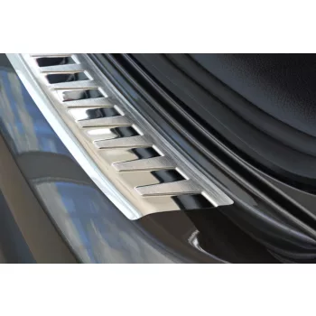   Avisa ezüst szatén/ezüst tüköracél lökhárítóvédő bordázott, szálcsiszolt NISSAN QASHQAI II crossover 2013-2017