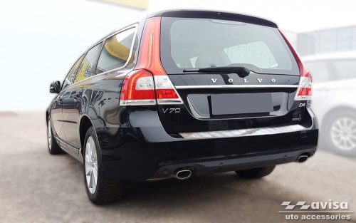Avisa ezüst szatén acél lökhárítóvédő VOLVO V70 III FL2014-2016