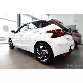   Avisa ezüst szatén acél lökhárítóvédő (2 darabos) HYUNDAI i20 III hatchback 5D 2020-2023 Fl.2023