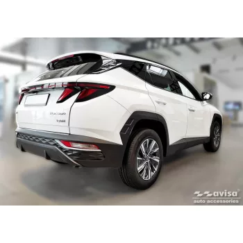   Avisa ezüst szatén acél lökhárítóvédő HYUNDAI TUCSON IV 2020- 2024, FL.2024->/HYUNDAI TUCSON IV N-Line 2020-2024, FL.2024->