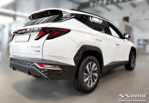 Avisa ezüst szatén acél lökhárítóvédő HYUNDAI TUCSON IV 2020- 2024, FL.2024->/HYUNDAI TUCSON IV N-Line 2020-2024, FL.2024->